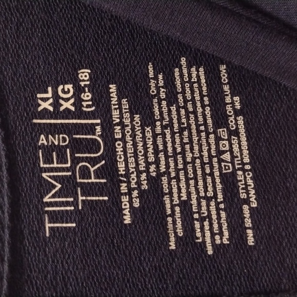 Women's Time and Tru Color Blue Cove Dress size XL/XG(16-18). - Picture 4 of 4